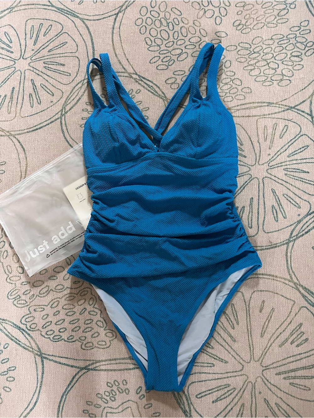 Blue CUPSHE one piece swimsuit